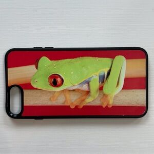 Green red-eyed tree frog reptile phone‎ case fits iPhone 7 Plus & 8 Plus